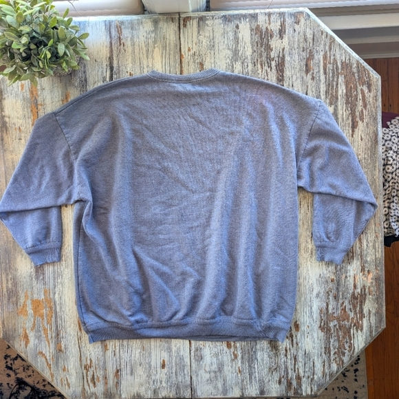 Vintage 90's Nevada Jeanswear Crewneck Sweater Blue Large - Picture 6 of 7